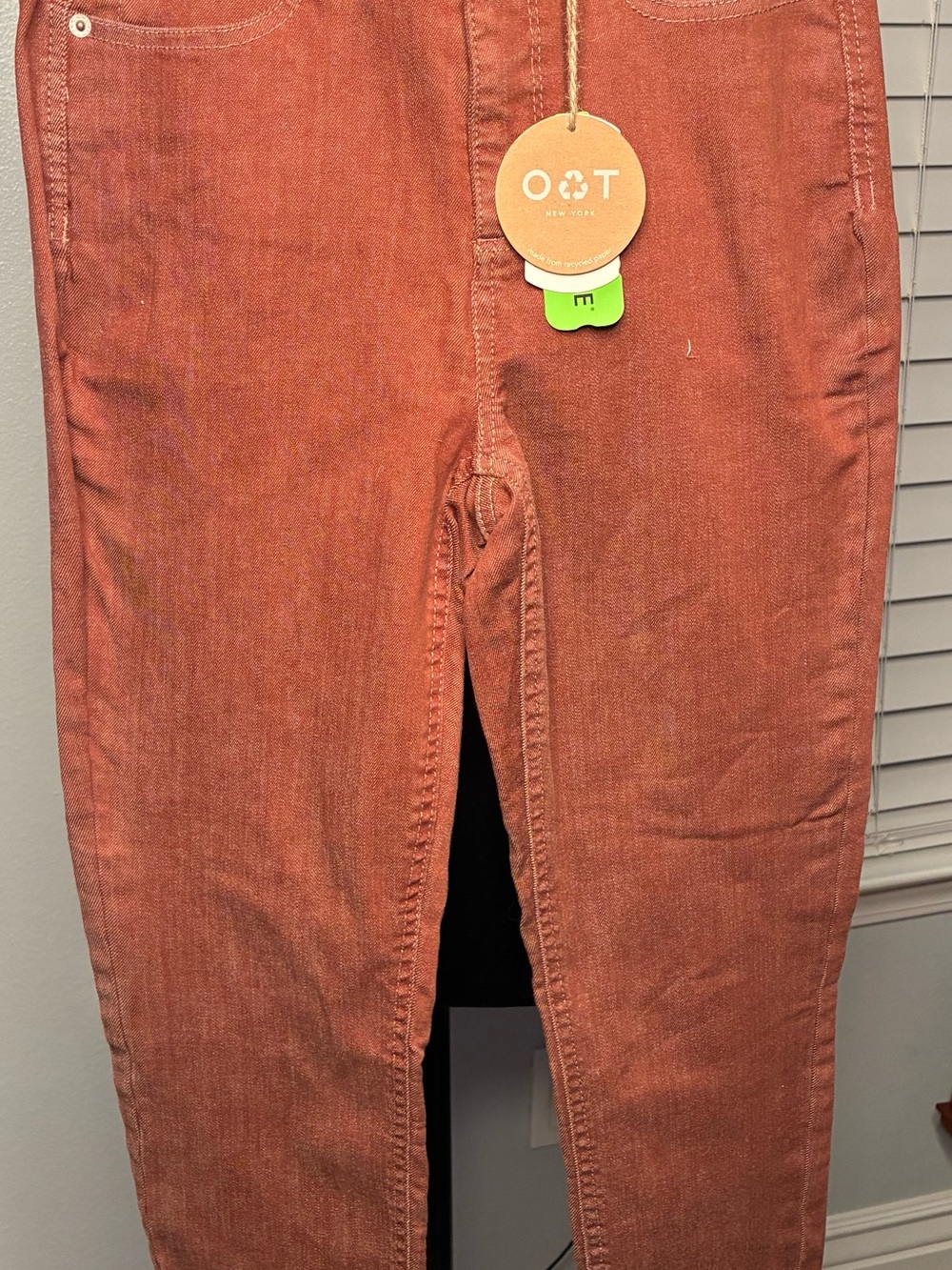 Oat New York Skinny Jeans in Rust Orange